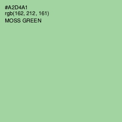 #A2D4A1 - Moss Green Color Image